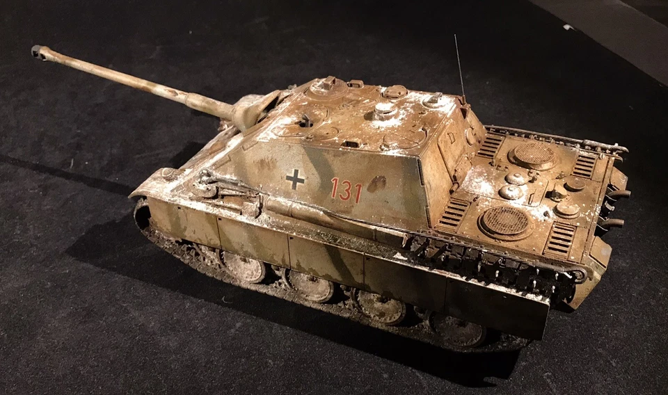 Jagdpanther No.131 Destructor de Tanques Alemán Segunda Guerra Mundial Frente Occidental Foto 4 de 4