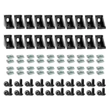 20Sets Black 2020 Series Aluminum Profile Connector Set, 20pcs Corner Bracket...