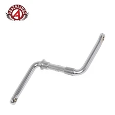 ALTALINE ONE-PIECE HEAVY-DUTY STEEL BICYCLE CRANK 114S SQUARE CHROME.