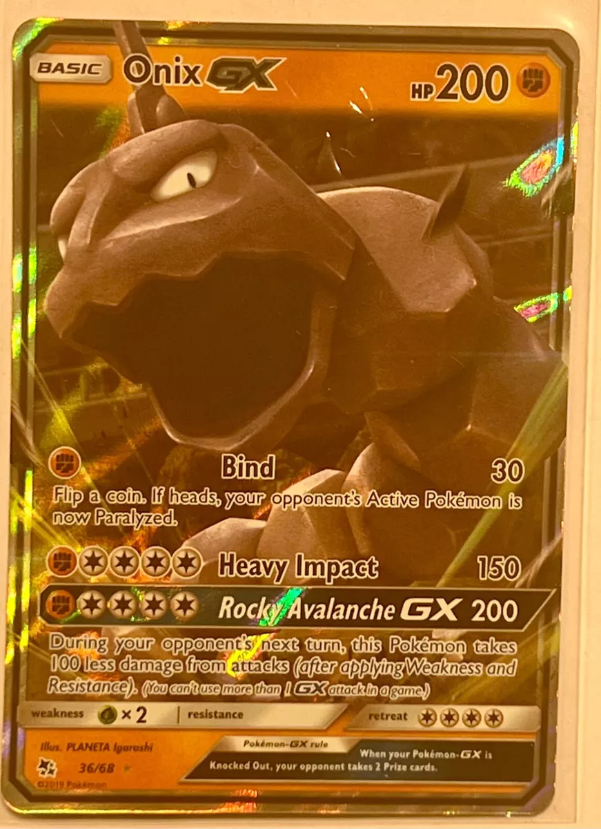 Verified Onix-GX - Hidden Fates by Pokemon Cards