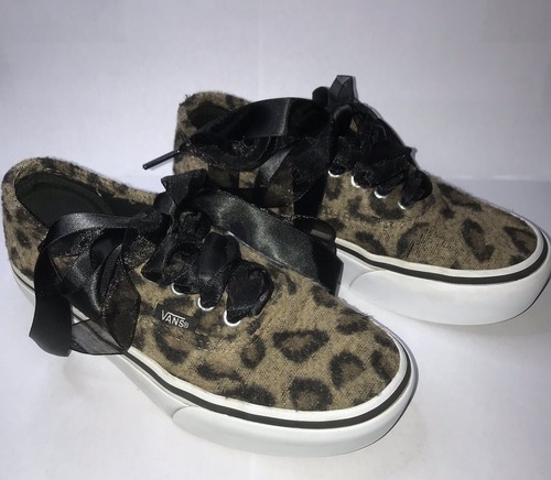 women's vans leopard sneakers