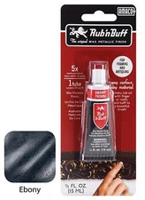 EBONY Rub 'n Buff Black Metallic Finish metal and wood Restore n Repair 76369J