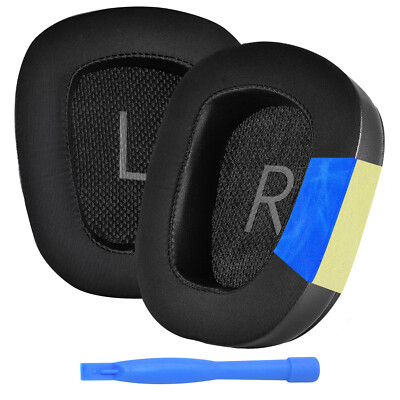Ersatz Ohrpolster Logitech G935 / G933 Kopfhörer Kühlgel Kopfhörer   Schwarz