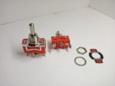 Pack of 2 E-TEN1122 15A 250V AC 3PIN ON-OFF-ON Power Toggle Switch Rocker Button