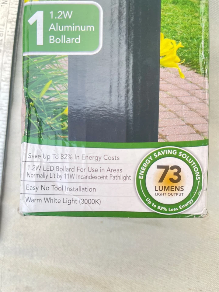 Paradise Low Voltage 12V, 1.2 W Bollard Landscape Lighting Estate Aluminum - Image 3 of 3