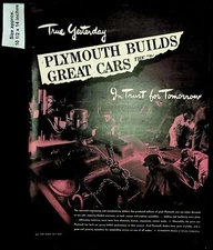 1943 Plymouth Dealer Cars Tank Plane Military Armor Vintage Print Ad 37939