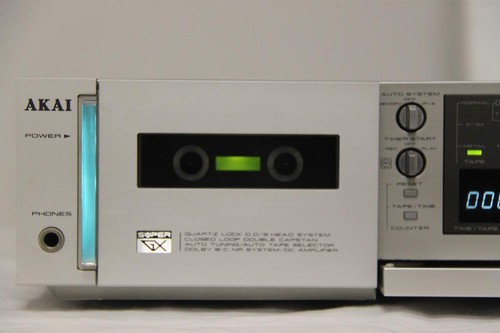 AKAI GX-F91 Kassettendeck silber GXF91 Stereo cassette desk silver with manual - Zdjęcie 12 z 12