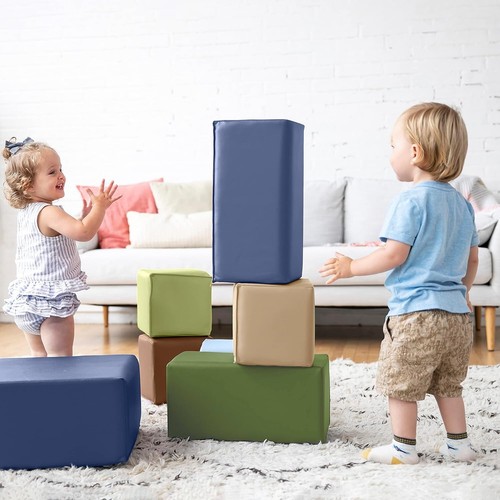 Soft and Safe Toddler Foam Building Blocks – 7-Piece Playset for Little Hands - Picture 9 of 12