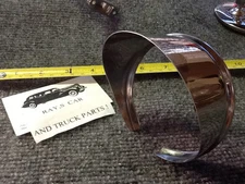 NEW SINGLE ACCESSORY STAINLESS STEEL MIRROR VISOR FOR 4 & 5 INCH ROUND MIRRORS !