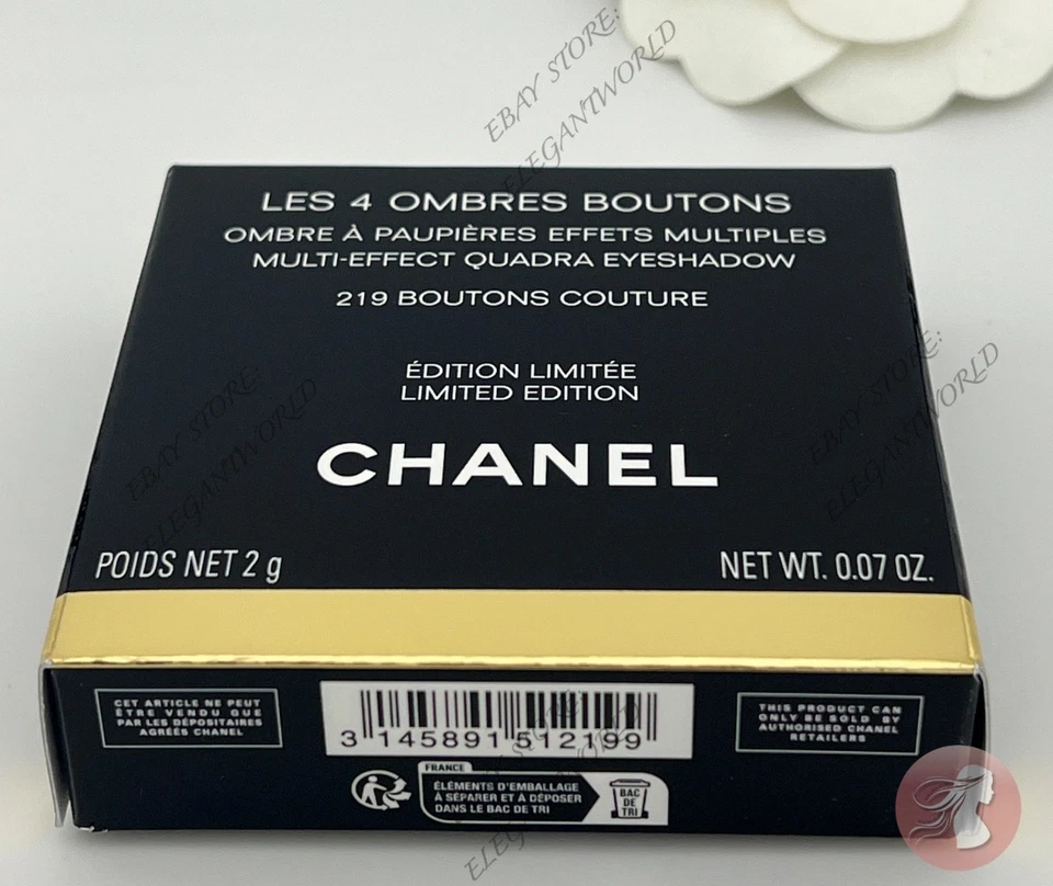 Chanel Les 4 Ombres Boutons Eyeshadow 219 BOUTONS COUTURE Limited Edition 2025 - Image 4 of 4