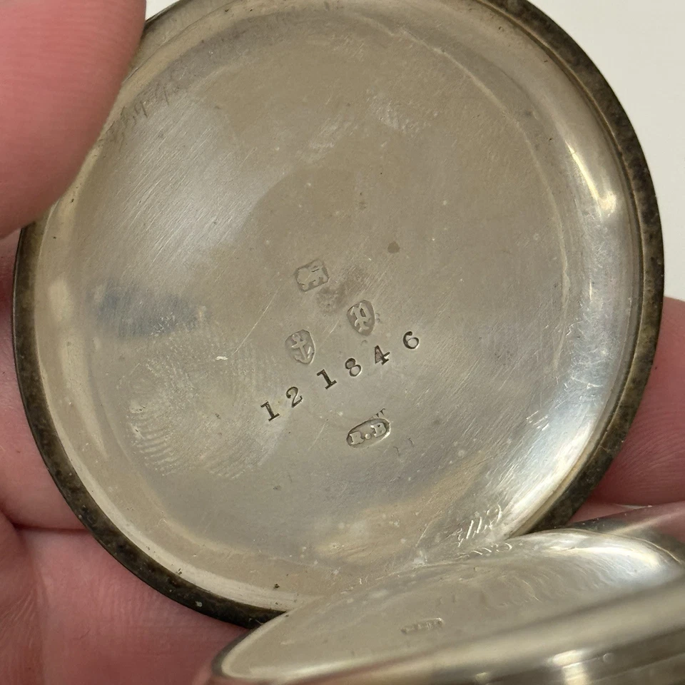 Juego de Pin Plata Esterlina 3/4 Placa Palanca Reloj Inglés LTD RELOJ DE BOLSILLO PARA REPARAR Foto 4 de 4