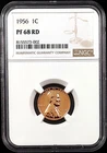 1956 Proof Lincoln Cent certified PF 68 RD by NGC! sku 73002
