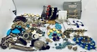 VTG Costume To Modern Jewelry Lot Necklaces Bracelets. Earrings  2  Lbs wearable