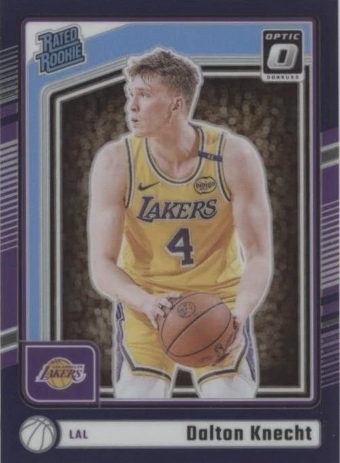 2024-25 Panini Donruss Optic - Rated Rookie Dalton Knecht #256 Purple Prizm (RC)