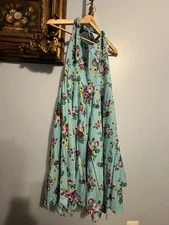 Boutique Cotton Swing Dress Cotton Pinup Retro-style