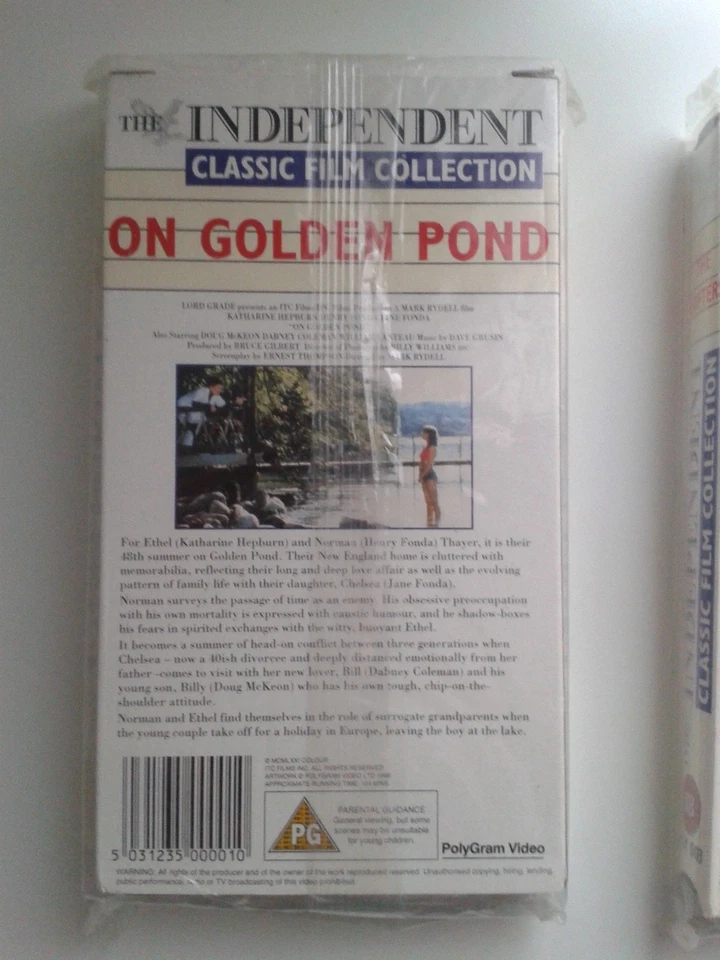 On Golden Pond Vhs Cassette The Independent Classic Film Collection NEW - Image 2 of 4