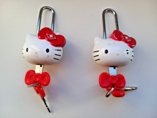 Suitcase locks / padlocks - Hello Kitty - Set of two heavy duty locks - gorgeous