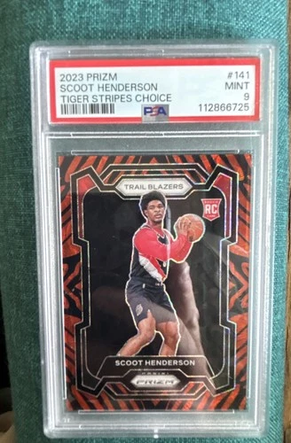 2023-24 Panini Prizm - Scoot Henderson #141 Choice Tiger Stripes Prizm (RC)