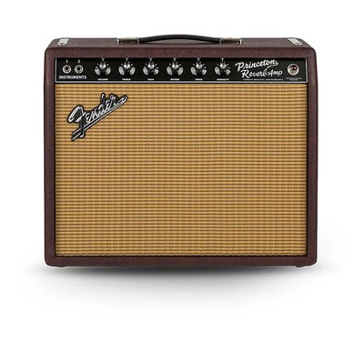 Fender LE '65 Princeton Reverb 15W 1x12 Tube Guitar Combo Amp Wine & Wheat
