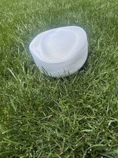 Vintage 60s White Woven Women s Pillbox Hat