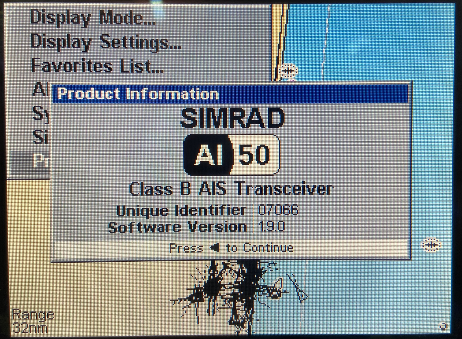 Simrad - AI50 - Class B AIS Transponder - TESTED GOOD - CLEAN MMSI - Good Cond.