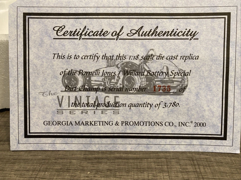 Batería Parnelli Jones #98 Agajanian's Willard Special Dirt Champ 1/18 GMP Foto 2 de 4