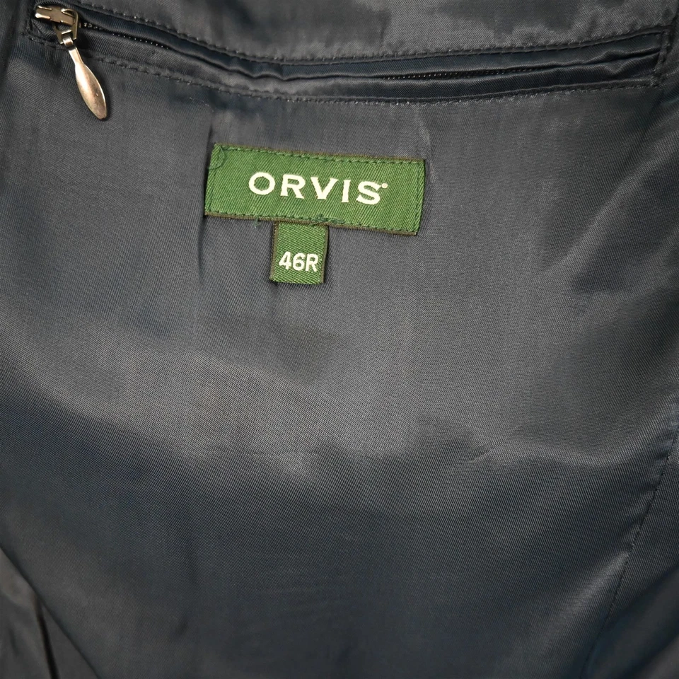 Blazer Traje Chaqueta Abrigo Deportivo Orvis 46R Azul Marino Dorado Botón 4907 Para Hombre Foto 4 de 4