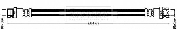 BORG & BECK BBH8545 Brake Hose Rear Right Inner 204mm Length Fits Renault Kangoo