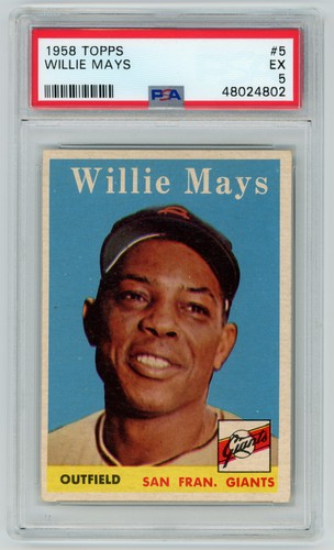 1958 Topps #5 Willie Mays PSA 5