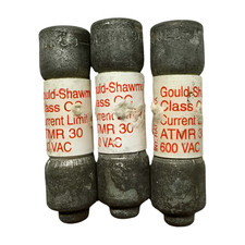  Pack of 3 Gould-Shawmut ATMR30 Class CC Current Limiting Fuse, 30A, 600V