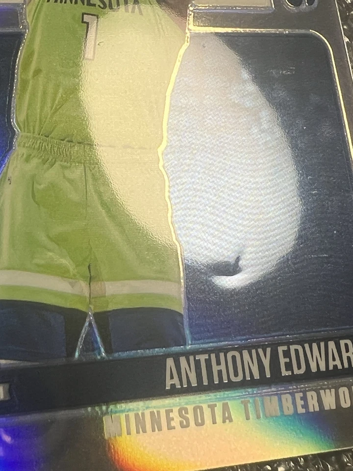 2020 Contenders Optic Anthony Edwards Rookie Silver Prizm Playing Numbers Game - Image 2 of 4