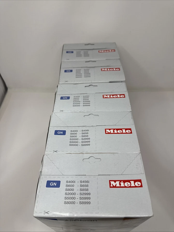 5 Boxes Total Genuine Miele GN 20 Bags, 5 Motor Filters, 5 AirClean Filters - Image 3 of 4