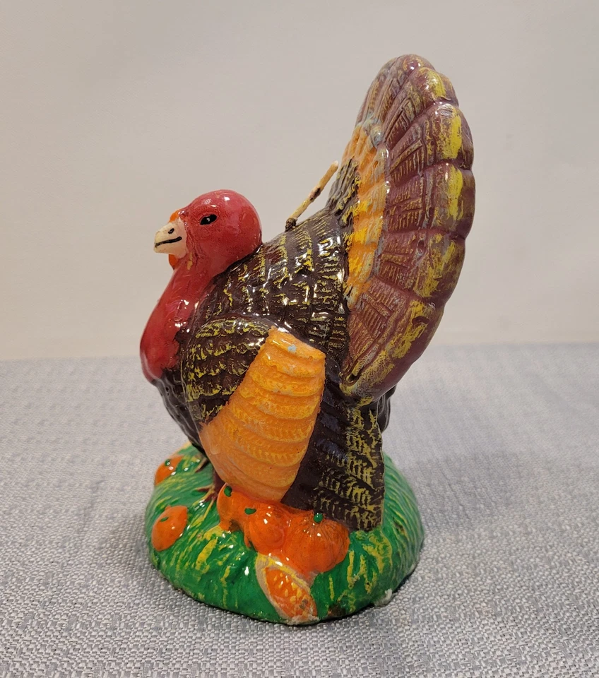 Vela de cera multicolor con forma de pavo de acción de gracias muy detallada  Foto 4 de 4