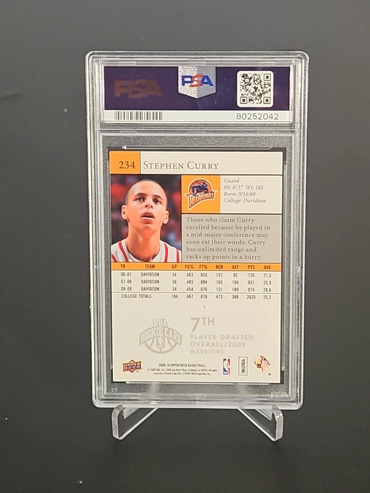 2009 Upper Deck  Stephen  Curry  Rookie card golden state warriors - Image 4 of 4