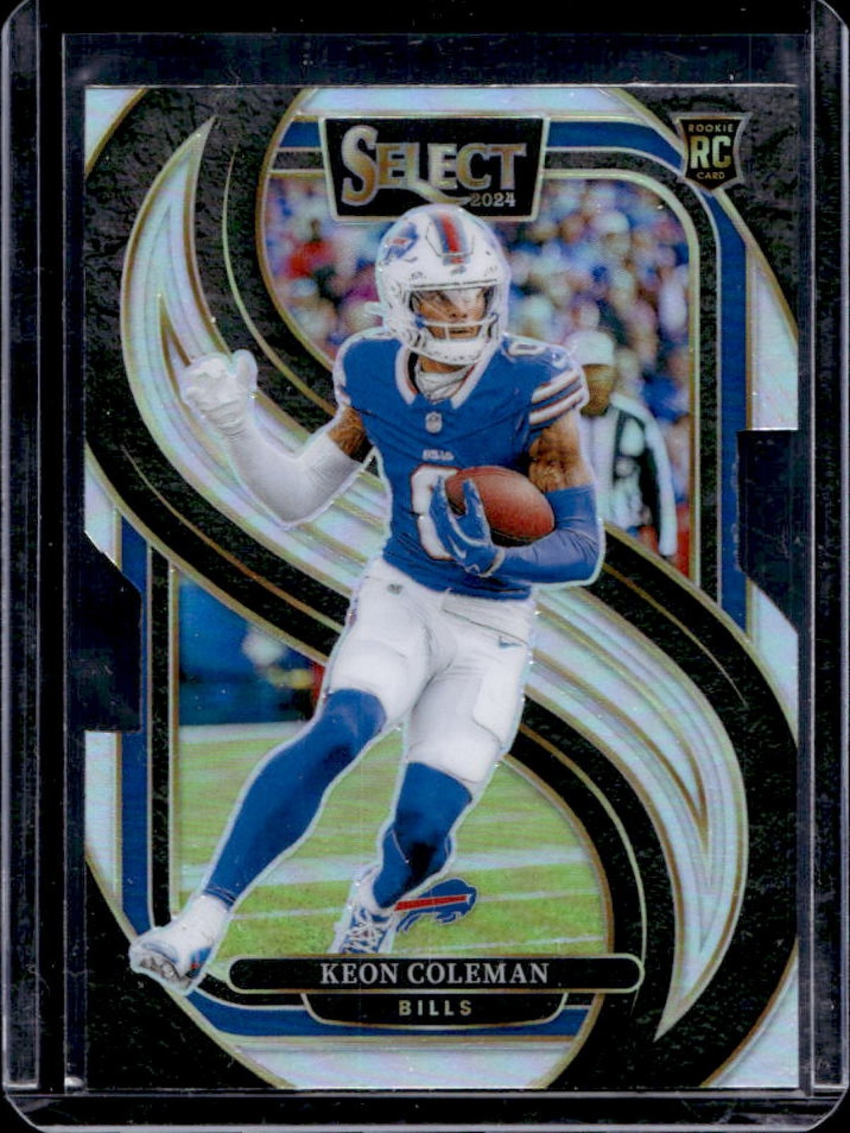 2024 Select Keon Coleman Premier RC Silver Prizm Die-Cut #153 Bills