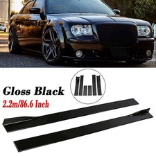 86.6 Side Skirts Extension Rocker Panel Splitter Gloss Black For Chrysler 300