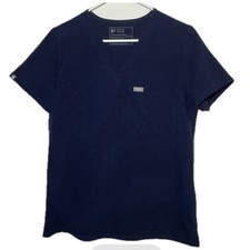 FIGS Catarina One-Pocket V-Neck Scrub Top Medical Uniform Navy Women s Size S