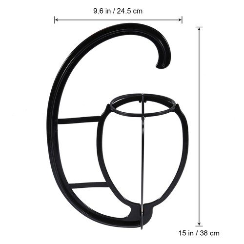 2 Pack Hat Display Wire Headwear Rack Hair Stand for Wigs Hanger Storage - Bild 3 von 12