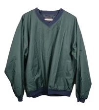 Forresters Outerwear Men’s XXL Green V-Neck  Golf Windbreaker 