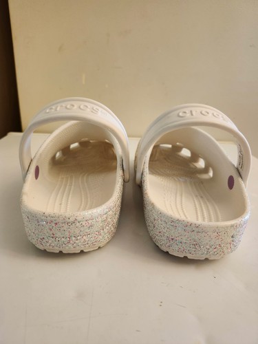 Girls' Crocs Classic Glitter Clogs Size J2/Small/US Women's 4 - Picture 6 of 7