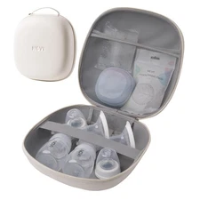 Breast Pump Carrying Case for Pump Parts and Bottles, Portable Wearable Pump ...
