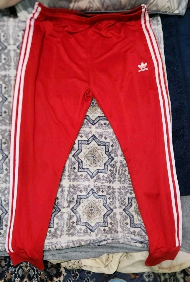 Nuevo Chándal Adidas Originales Primeblue Superstar~Rojo/Blanco~Para Hombre Talla 2XL Foto 3 de 4