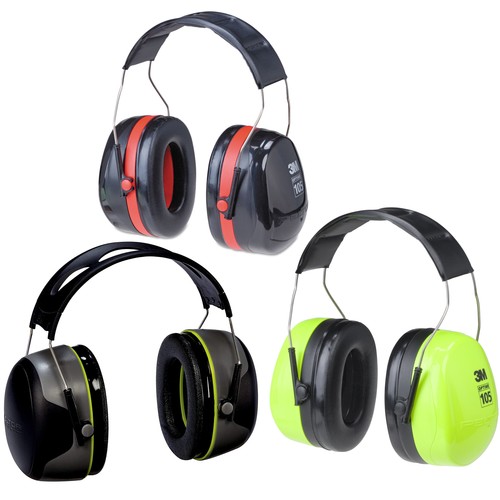 Peltor Hearing Protector Earmuffs: Optime 105 Hi-Viz (High Visibility Green) - 第 4/5 張圖片