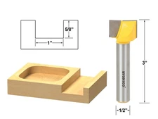 1" Bottom Cleaning Router Bit - 1/2" Shank - Yonico 14973