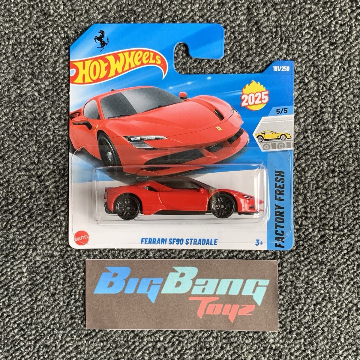 ミニカー Hotwheels Ferrari SF90 Stradale Raw ver. Hot Wheels New Raw 2025 SF 90 Stradale Ferrari Unspun W/Real