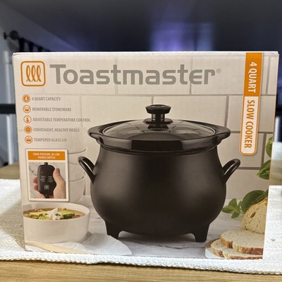 *NEW - IN HAND* Toastmaster 4 QT Black Cauldron Slow Cooker Crock Pot Halloween