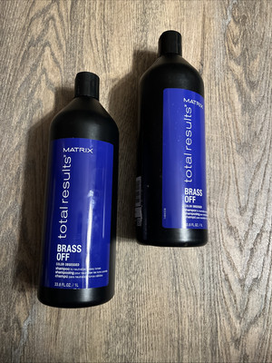 X2 MATRIX Total Results Brass Off Color Obsessed Shampoo 33.8oz Each NWOB