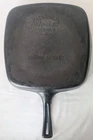 Wagner Ware Sidney -0- Cast Iron 9.5" Square Skillet #1218  B