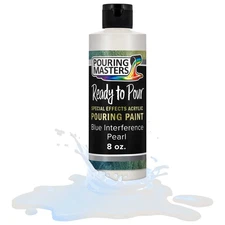Blue Interference Pearl Special Effects Pouring Paint - 8 Ounce Bottle