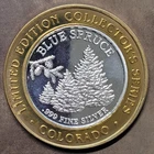 Colorado Central Station Casino $10 Gaming Token .999 Silver, Black Hawk